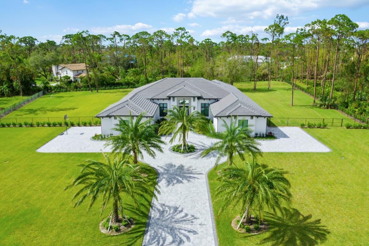 Aerial view of Brynwood Estate